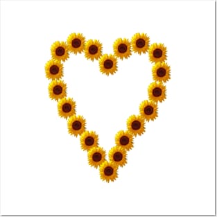 Sunflower Heart Posters and Art